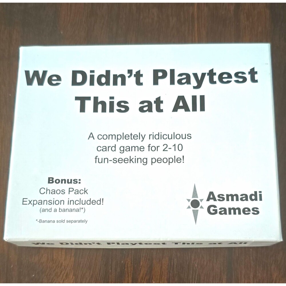 Asmadi Games We Didn’t Playtest This at All Card Game 2-10 Chaos Pack